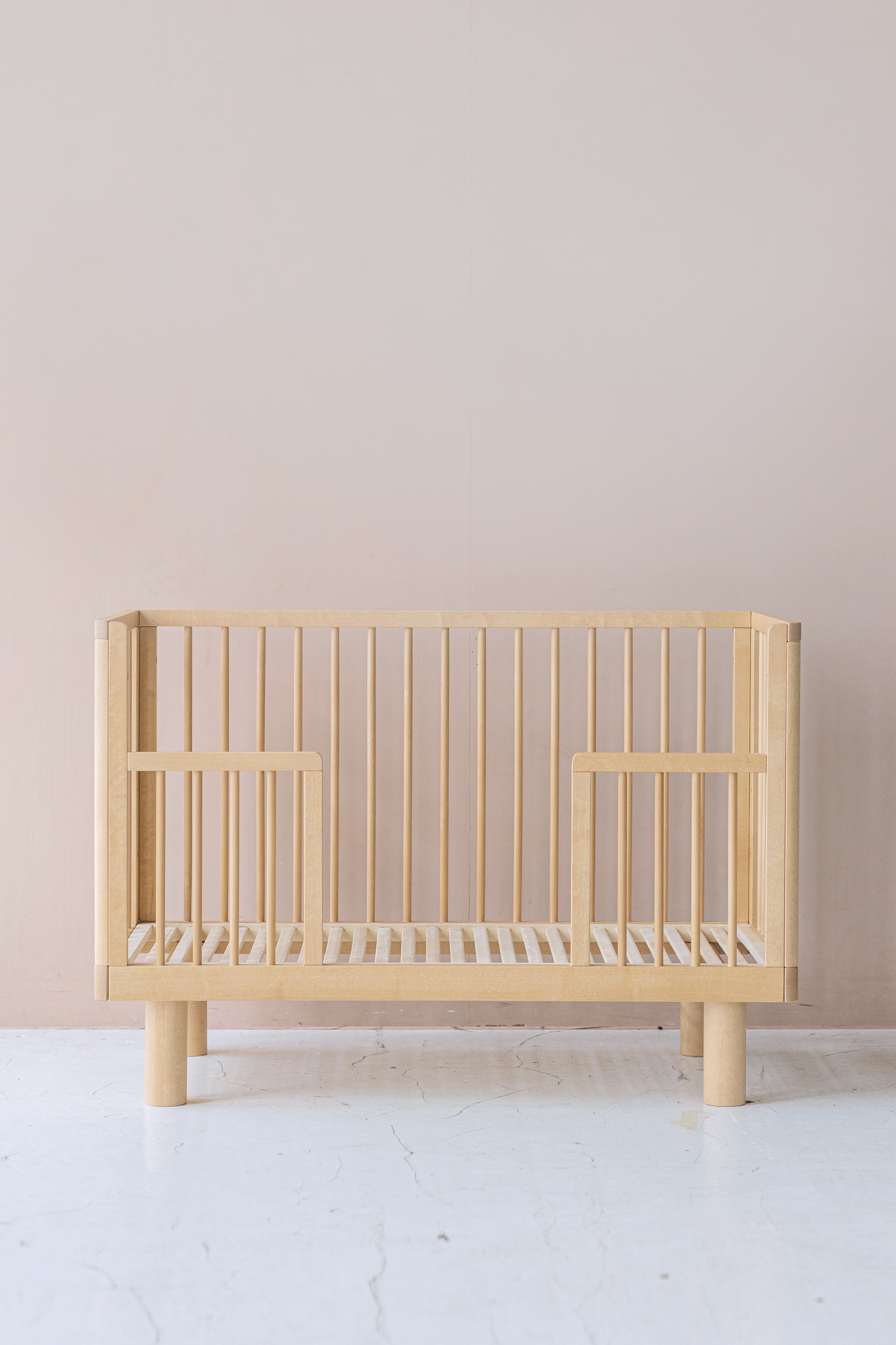 Karl&Fric Bed Nox Cot met Junior Rails Natural Wood 120x60 cm