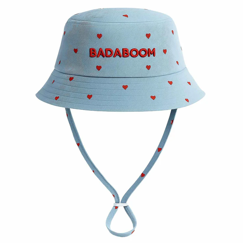 Chamaye Zonnehoedje Bob Badaboom Denim-Hartjes