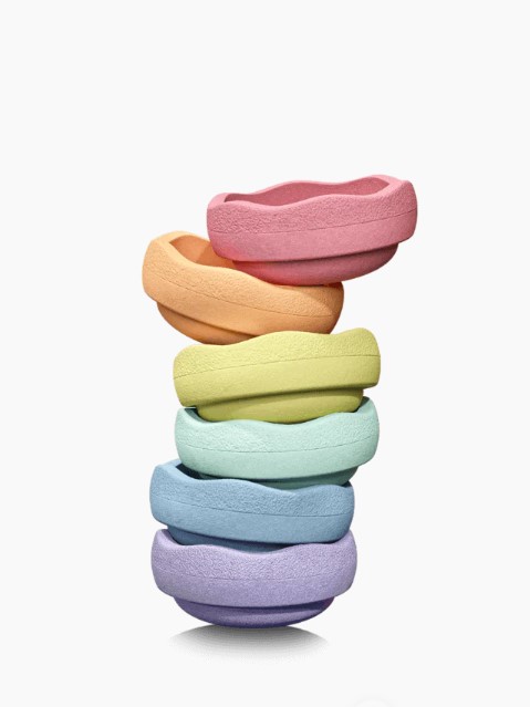 Stapelstein Mini Pastel - set van 6 