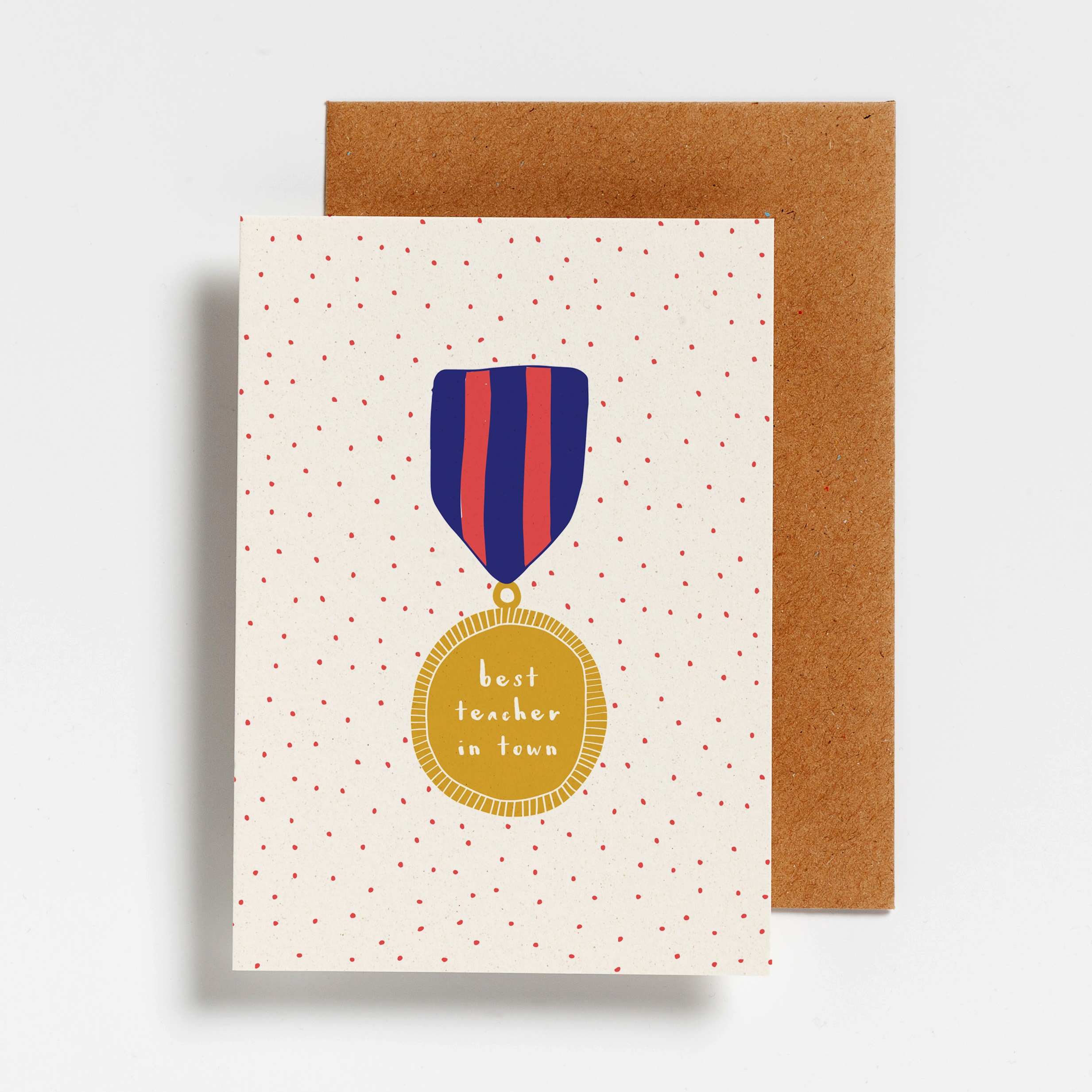 Hello August Wenskaart Best Teacher In Town