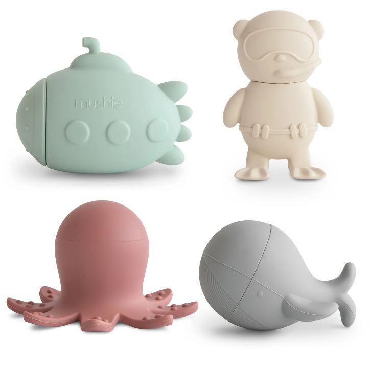 Mushie Badspeelgoed Sealife - 4 stuks