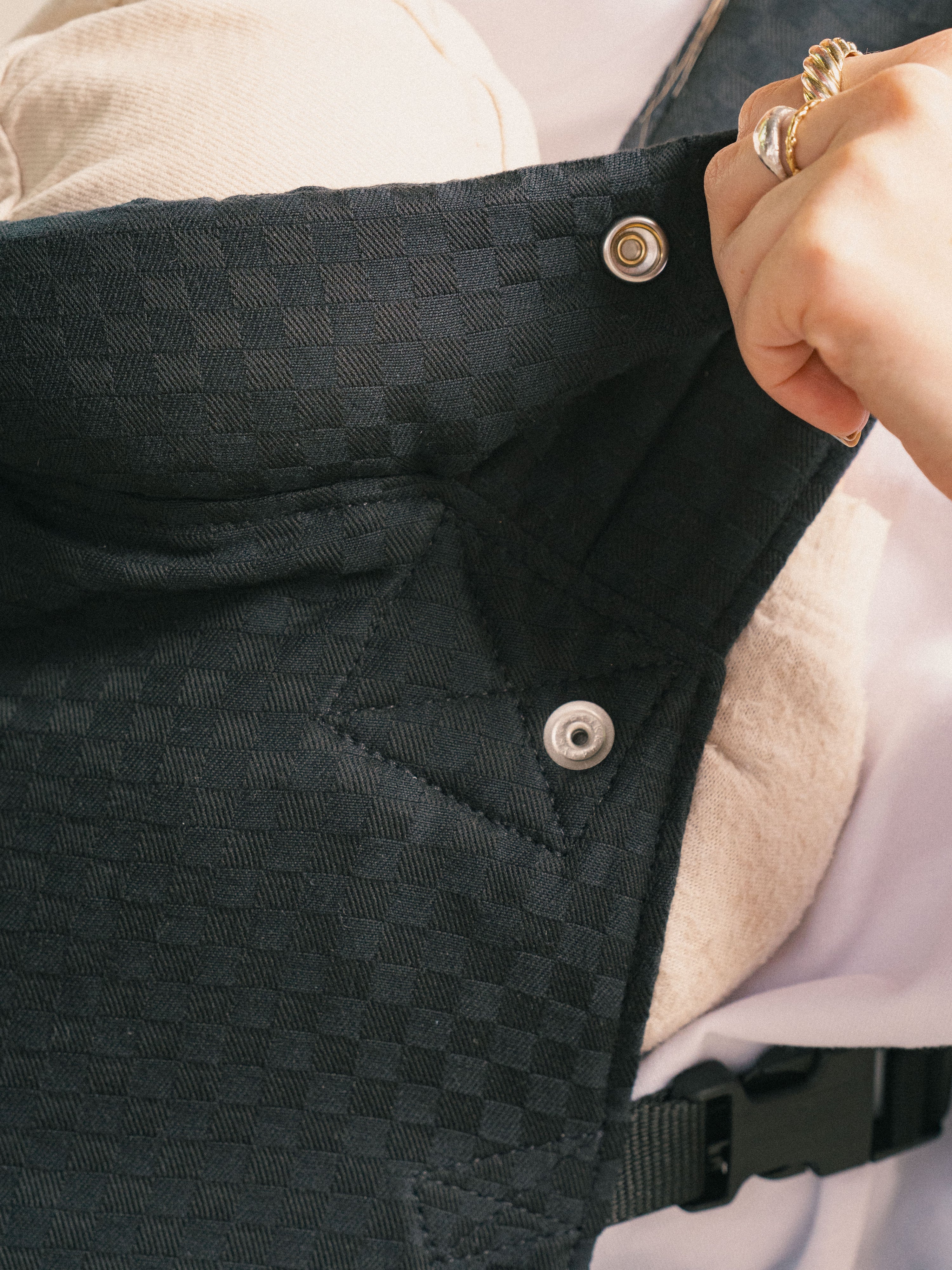 Monkose Draagzak Heiwa Checkered Noir