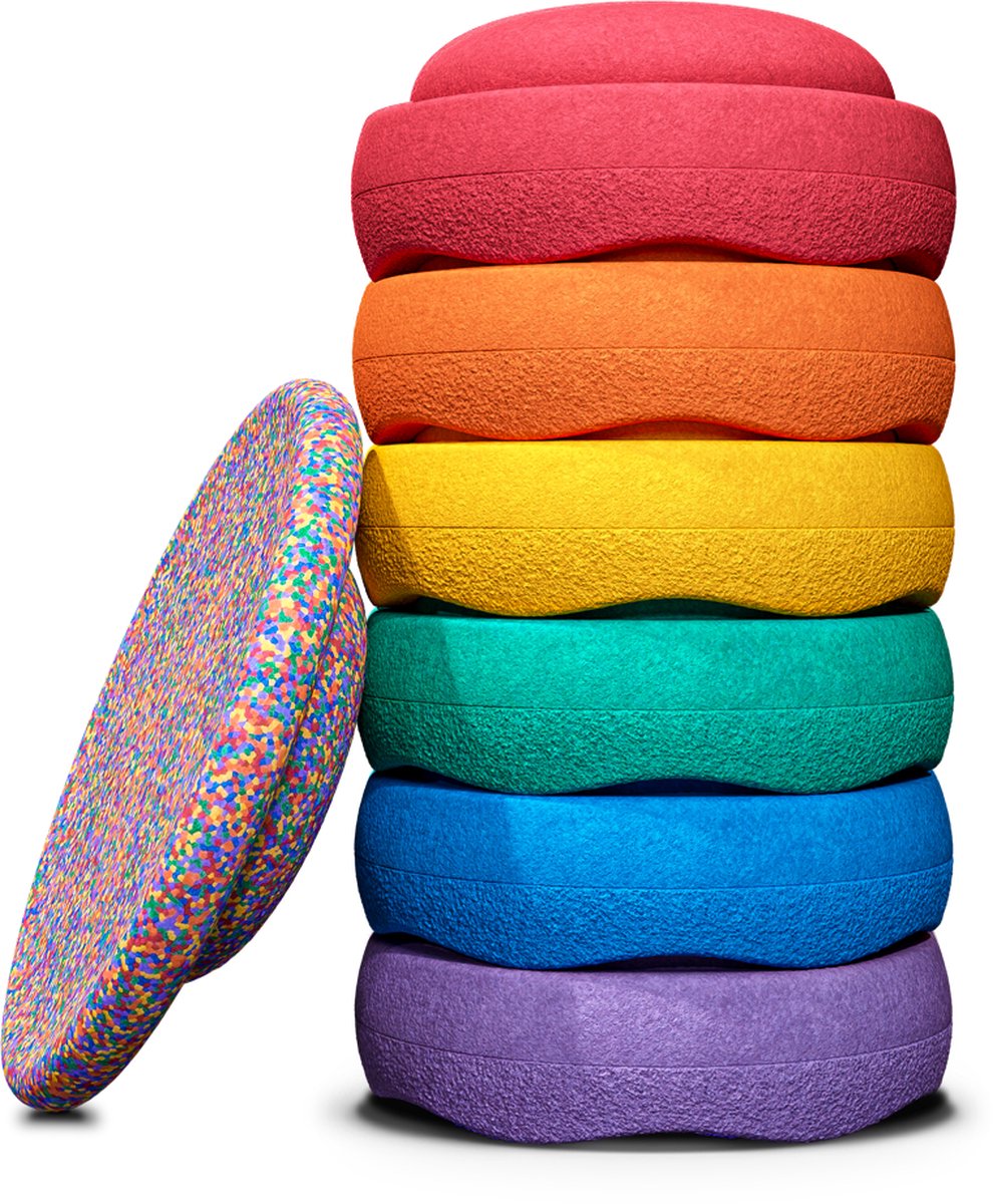 Stapelstein Rainbow Classic - Super Confetti 6+1