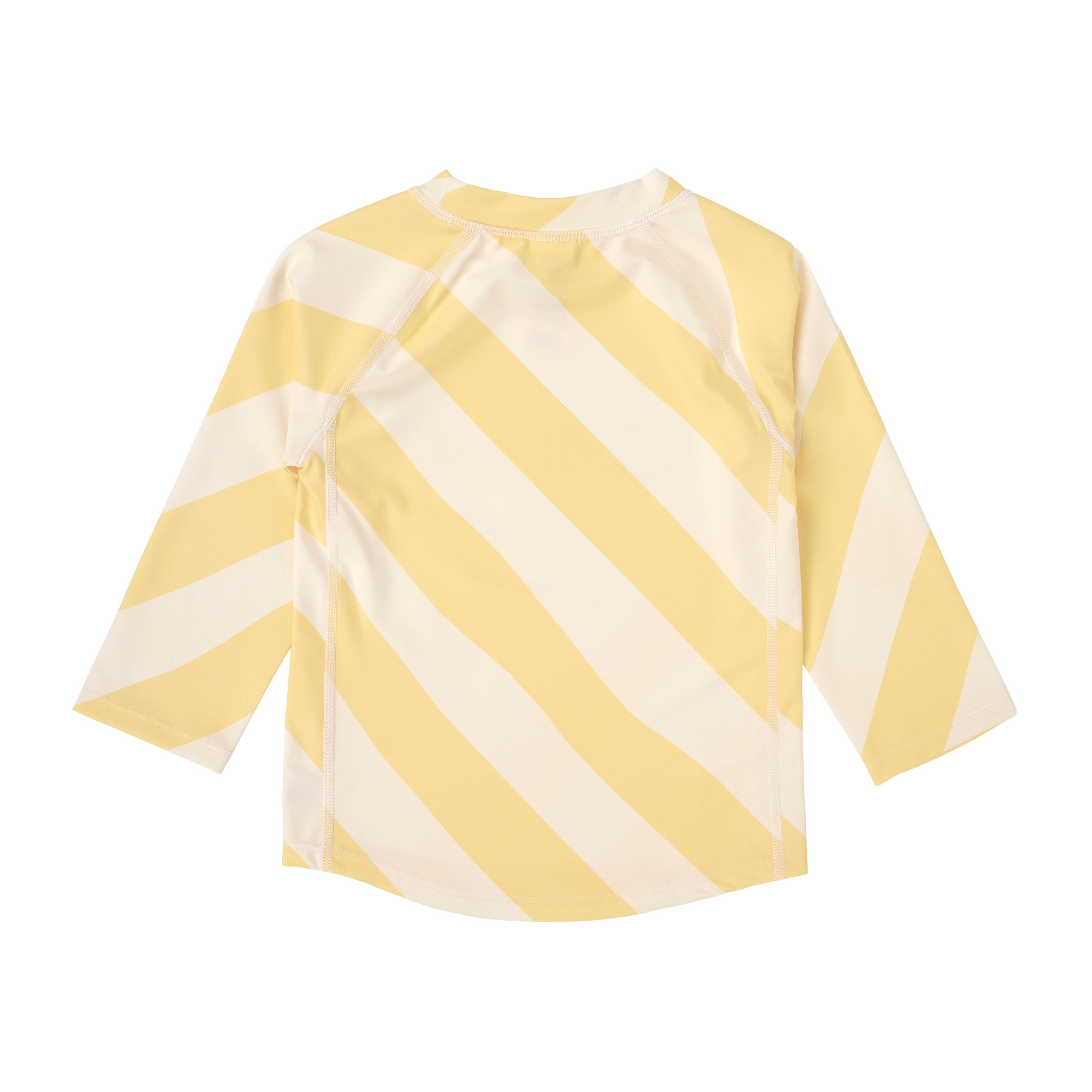 Lässig T-shirt Lm UV Rashguard Gestreept Pale Yellow-Sea Salt