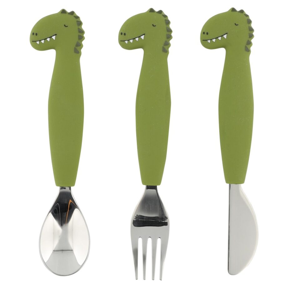 Trixie Bestekset Mr. Dino Silicone