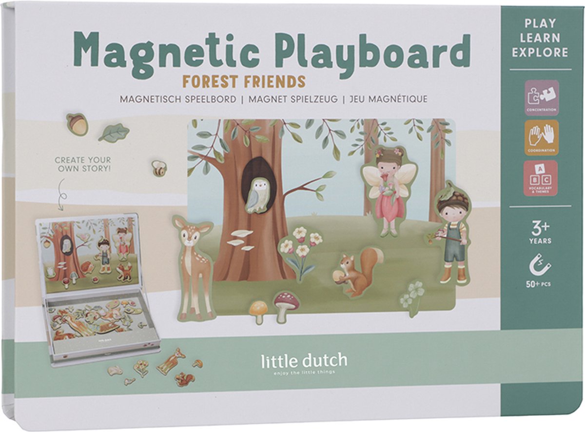 Little Dutch Magnetisch Speelbord Forest Friends FSC