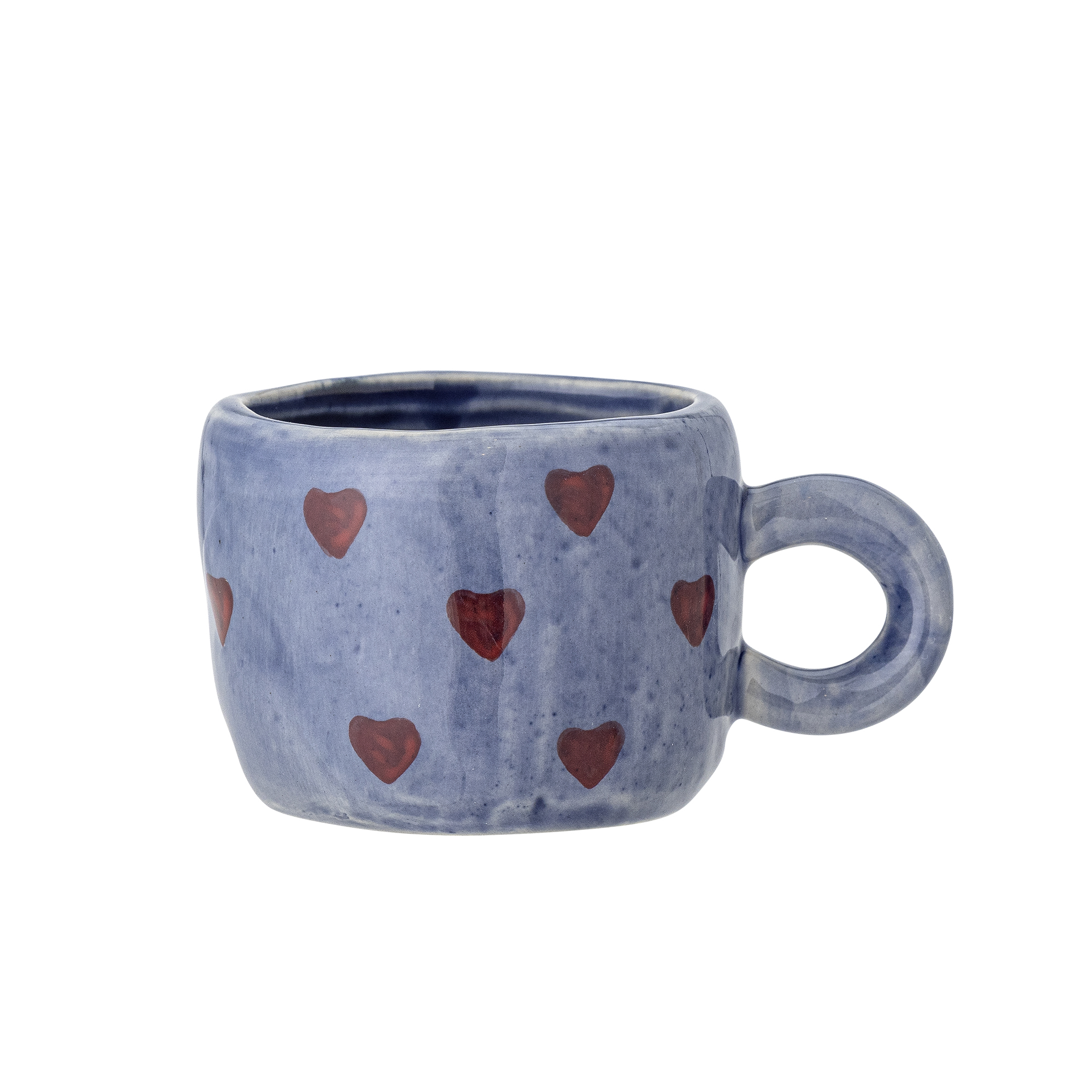 Bloomingville Mini Koffietas Nini Blauw Hartjes 6.5x5 cm