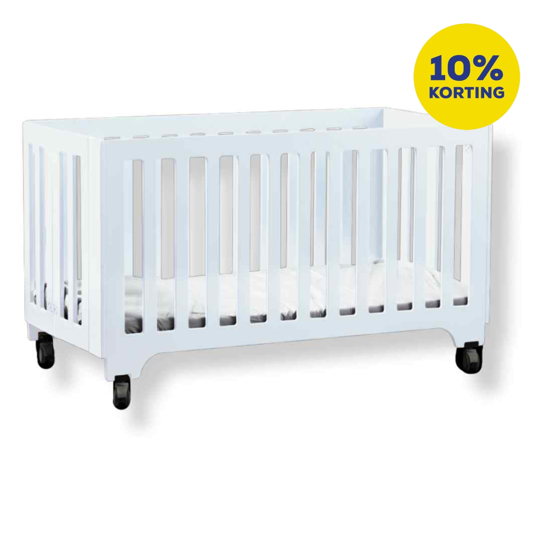 Quax Bed Hout Opvouwbaar White 120x60 cm