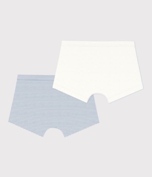 Petit Bateau Boxershort Gestreept Blauw-Wit