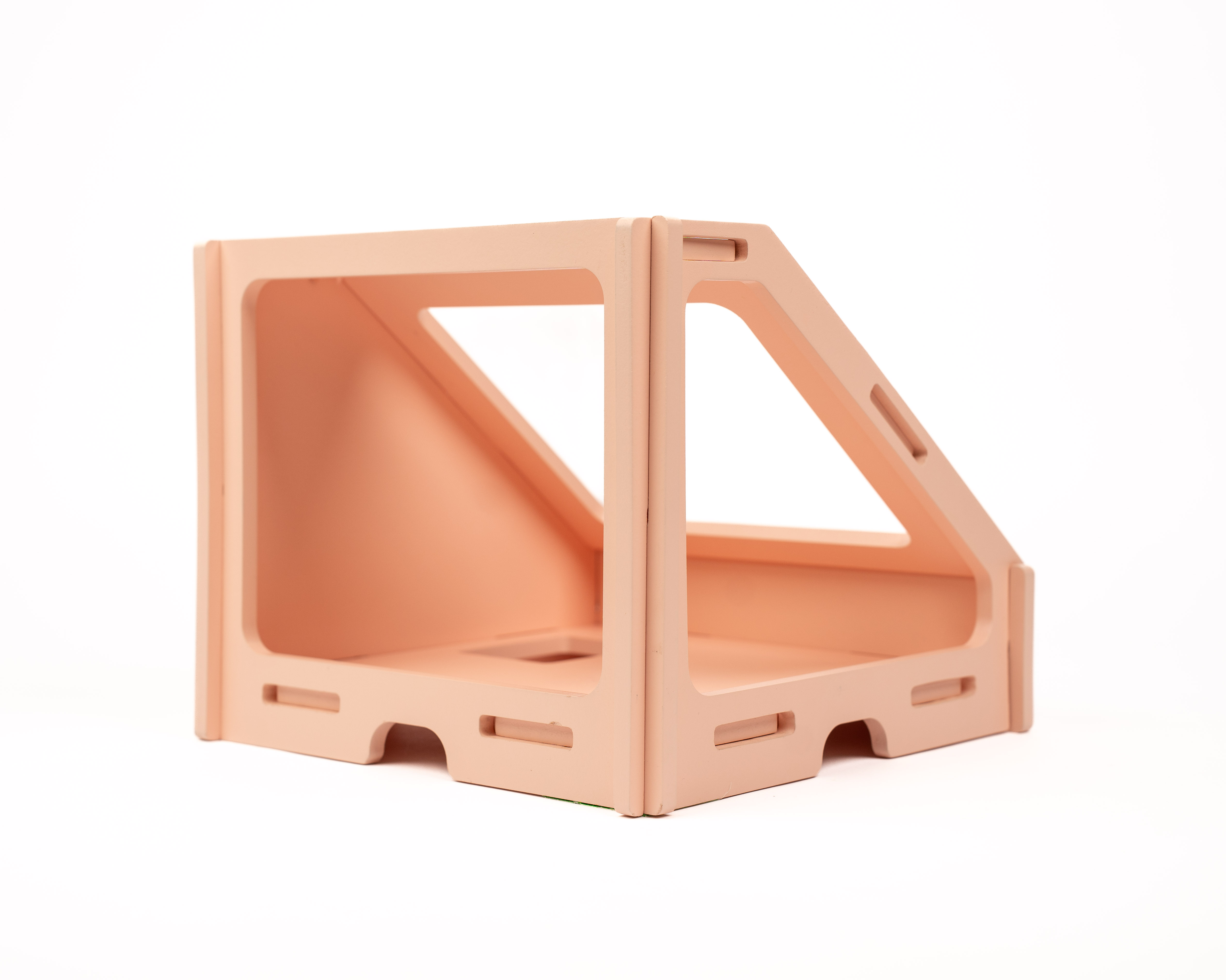 Lucu Poppenhuis Little Lofts Module Slaapkamer Lichtroze Hout 31x31x48.5 cm