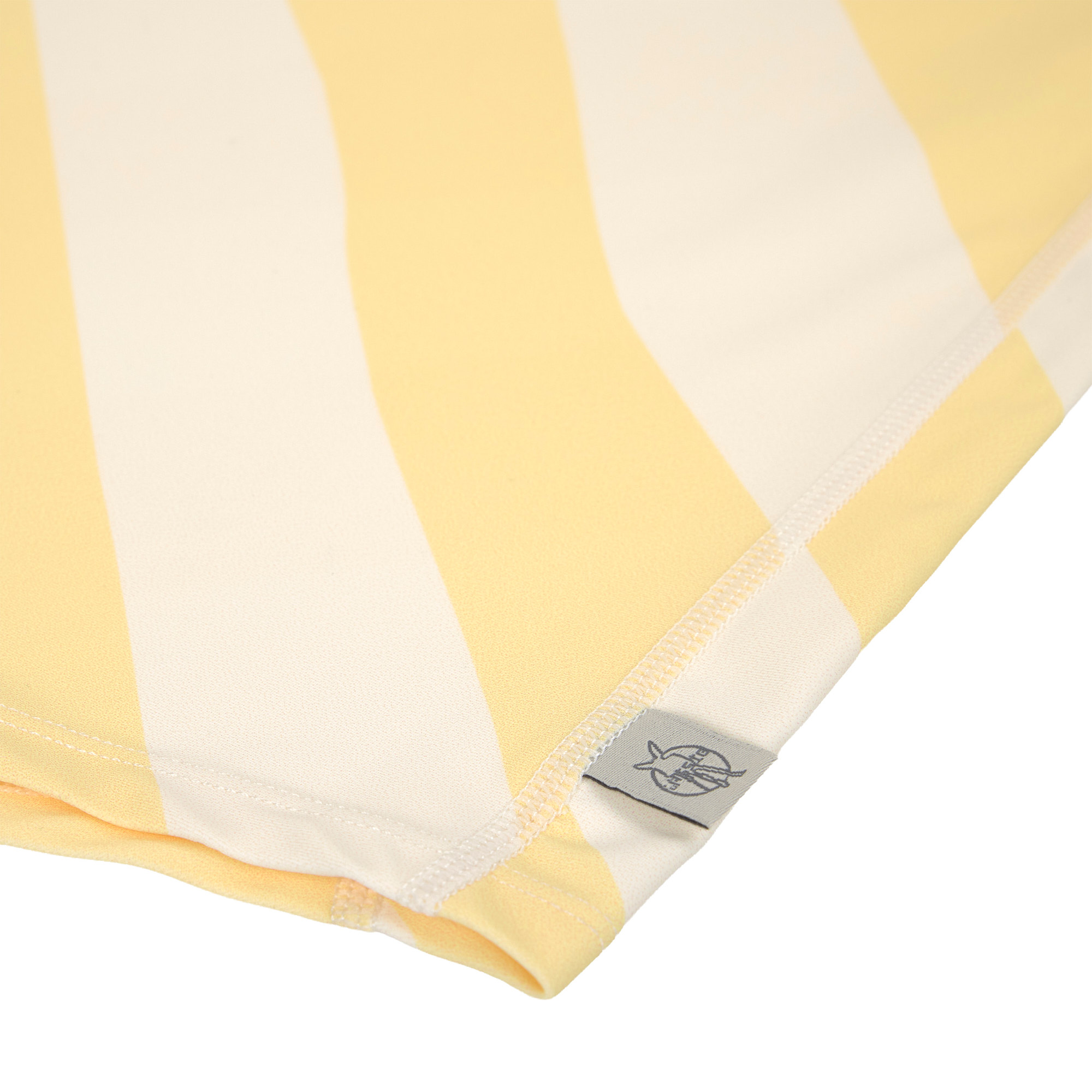 Lässig T-shirt Lm UV Rashguard Gestreept Pale Yellow-Sea Salt - 6 jaar