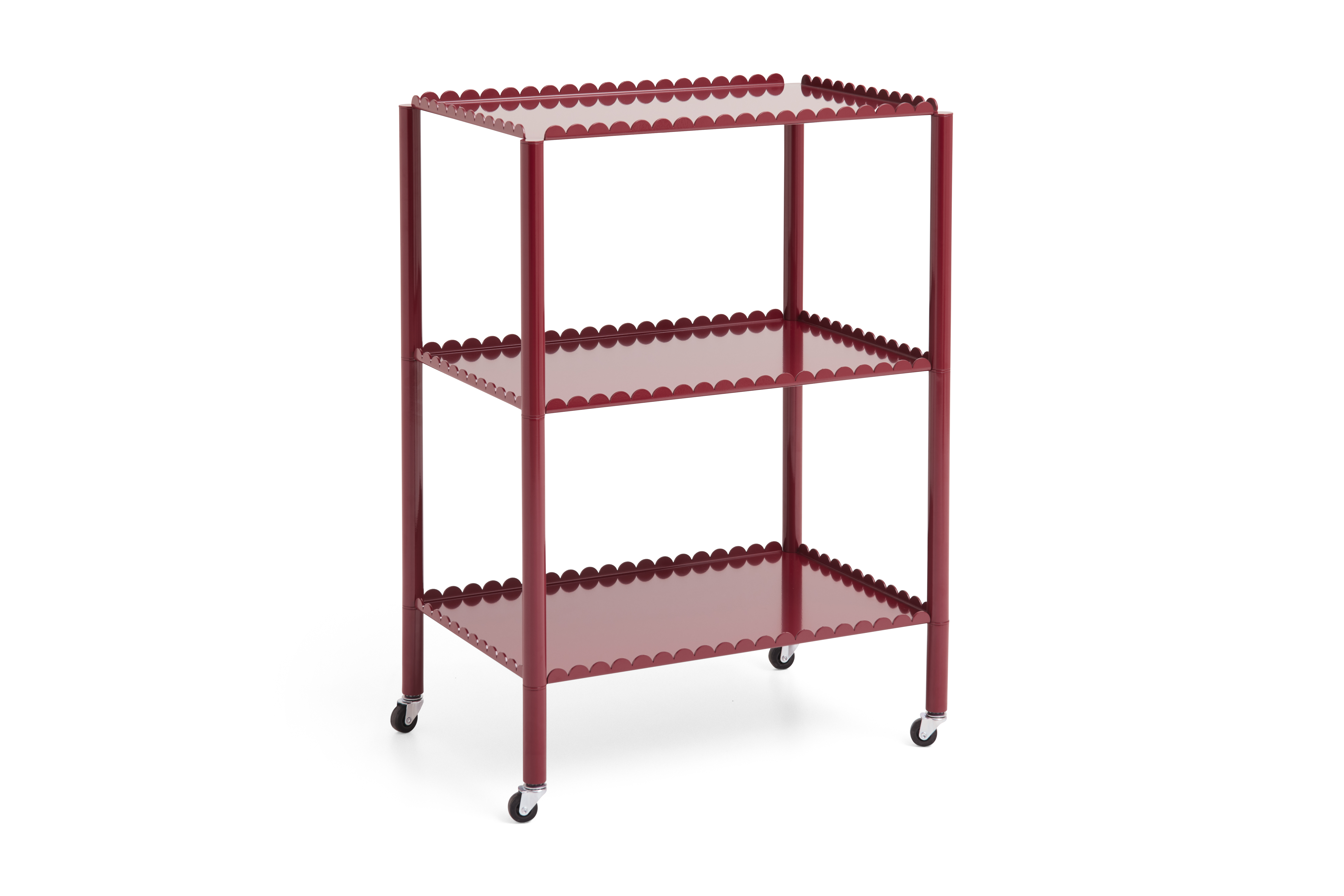 HAY Opbergrek ARCS Auburn Rood RVS 63x44x87.5 cm