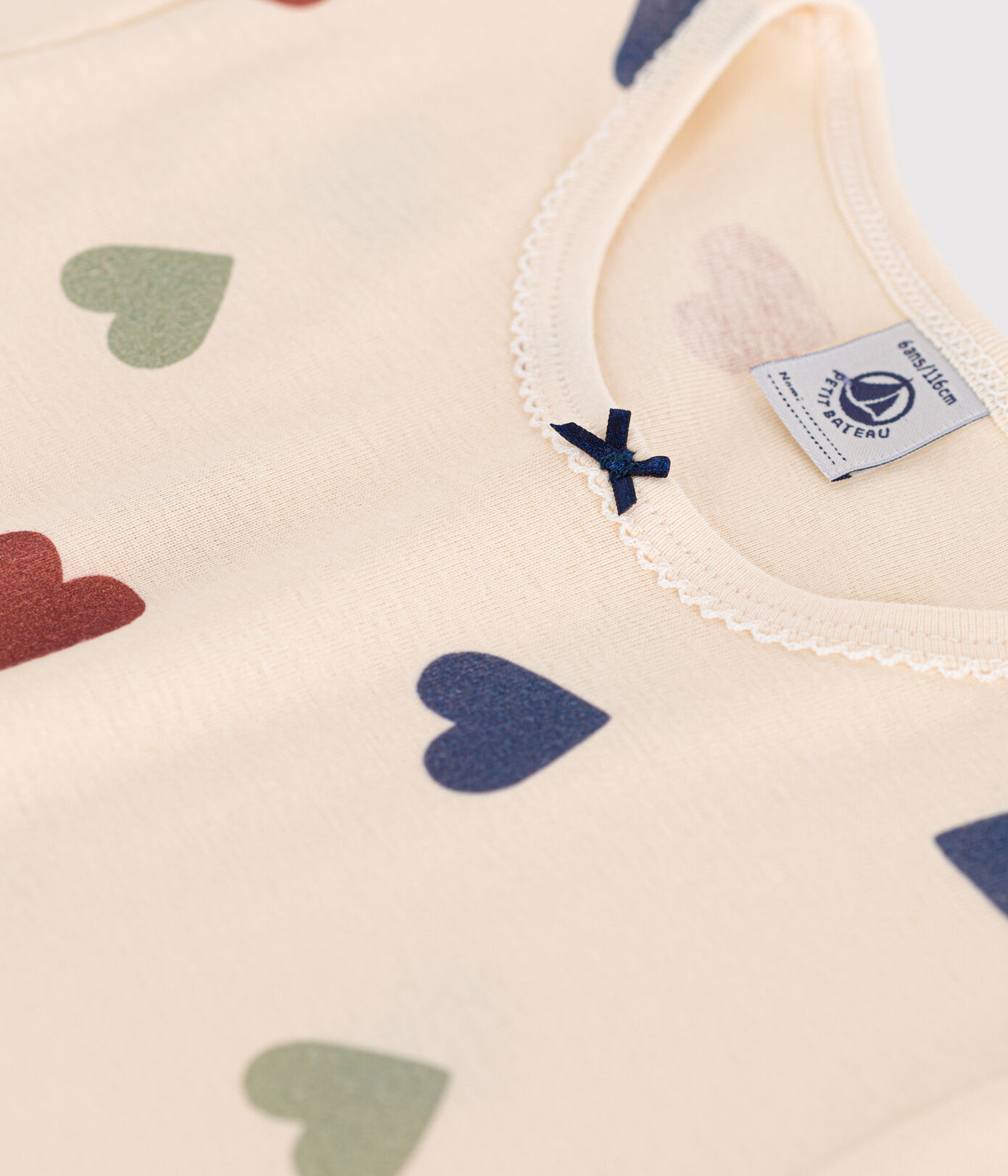 Petit Bateau / slaapkleedje / multicolor hartjes