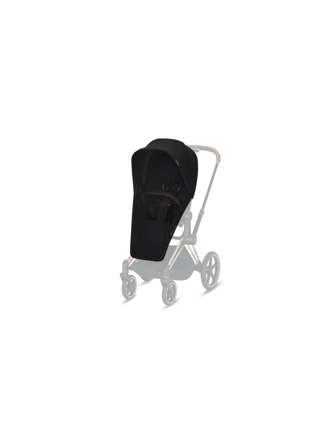 Cybex Muggennet Wandelwagen Seat Luxe Black Black