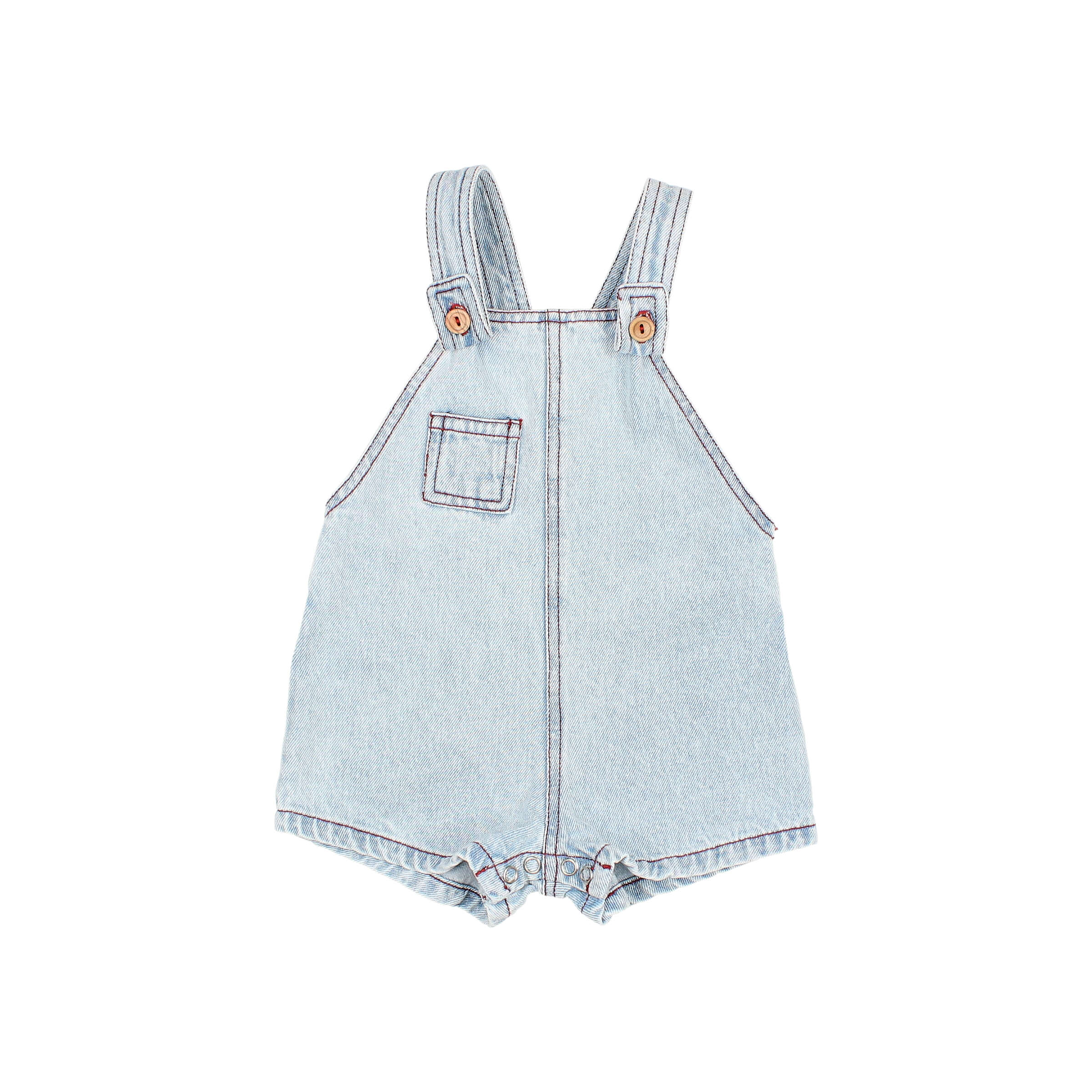 Buho Baby Salopette Dungaree Denim Bleach