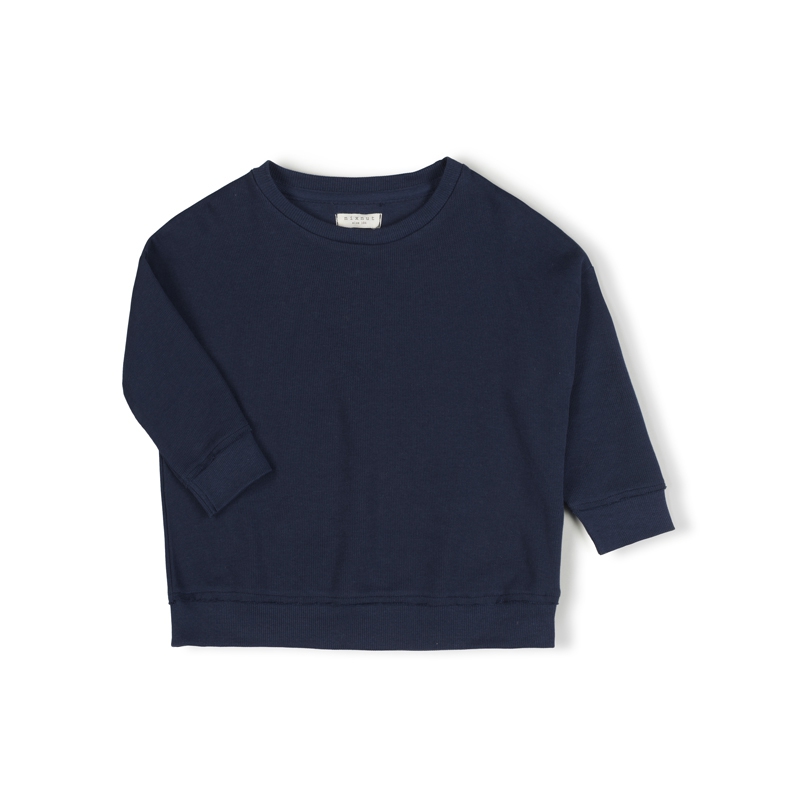NIXNUT / loose sweater / navy