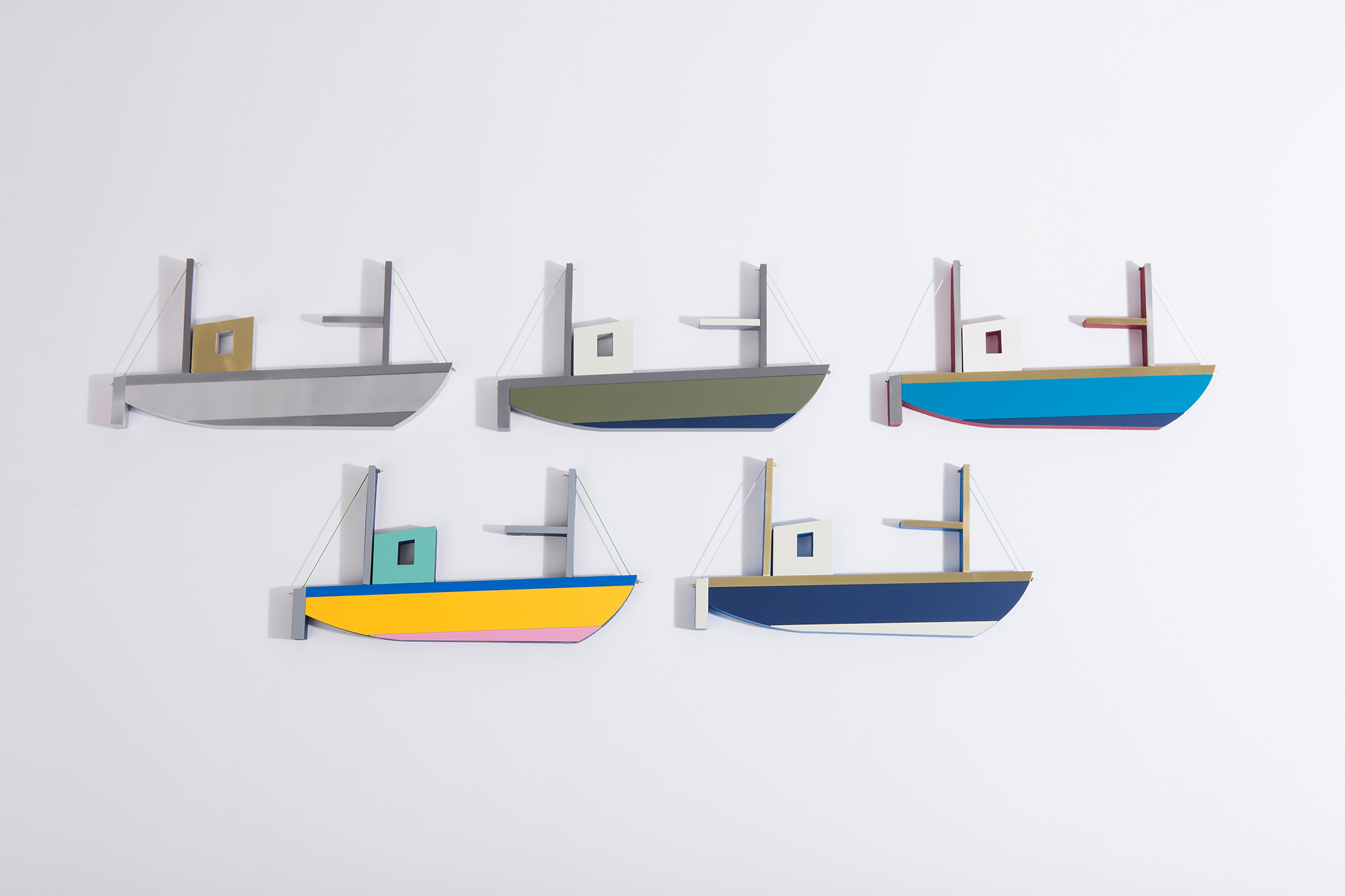 deco bootje / multi color yellow