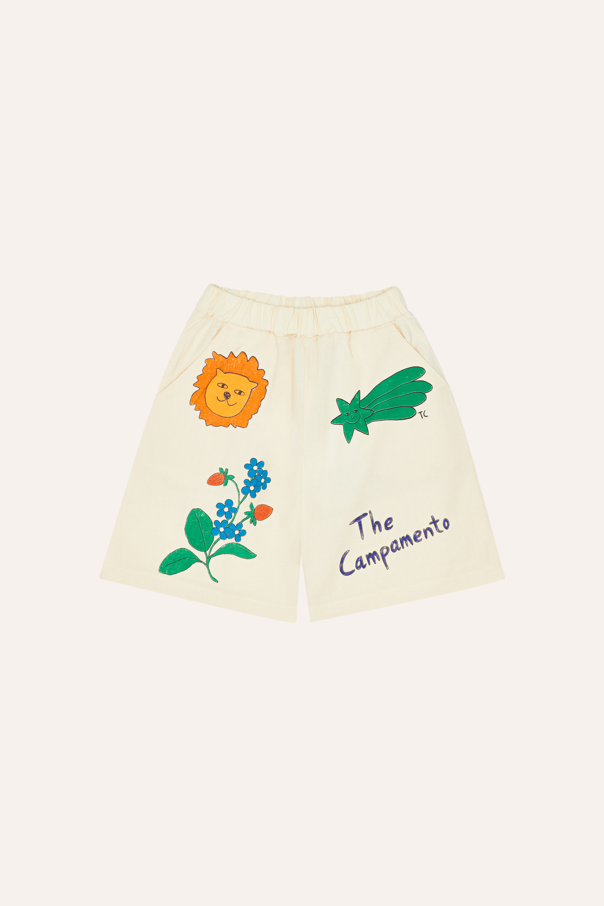 The Campamento Kids Short Drawings Ecru