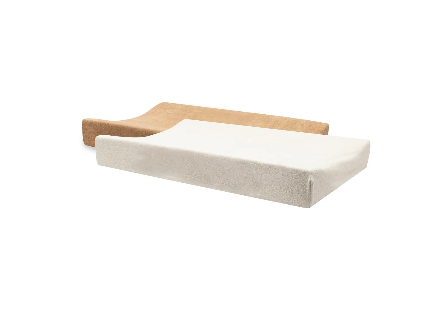 Jollein Waskussenhoes Badstof Hazel-Oatmeal 50-70 cm - 2 stuks