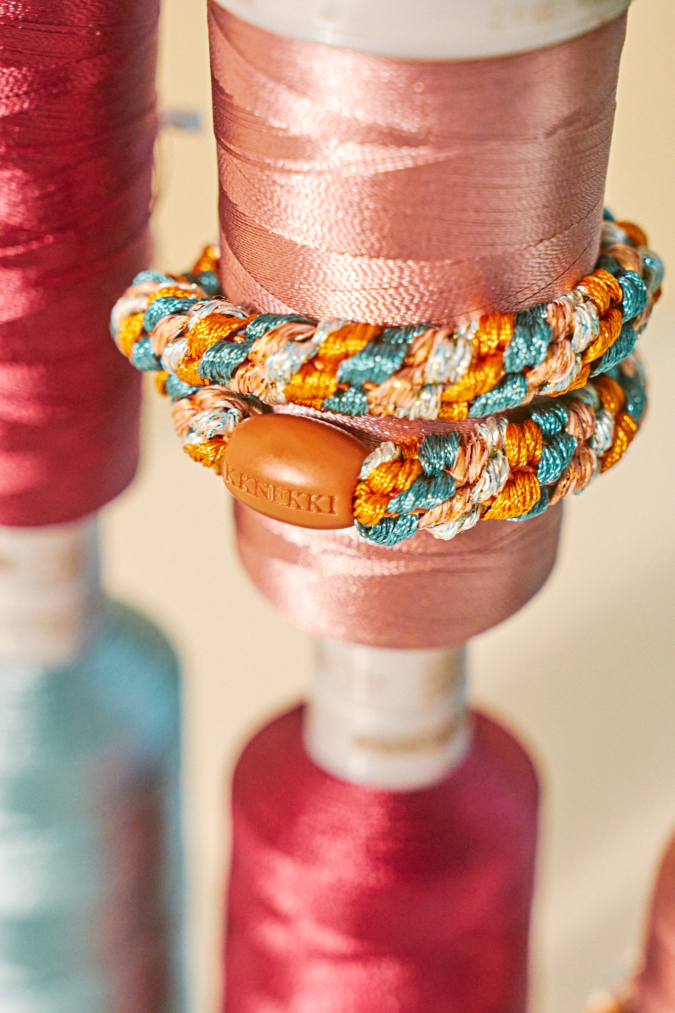 KKNEKKI Haarelastiek Mix Terracotta Teal