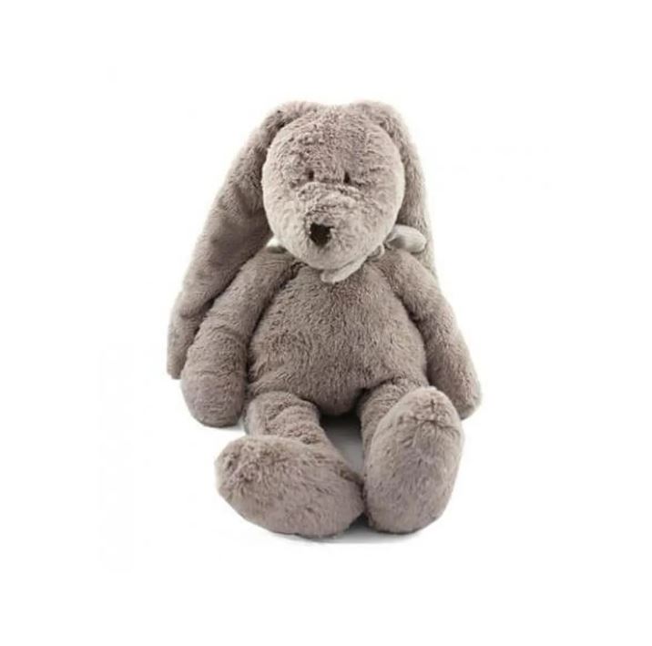 Dimpel Knuffel Flor Konijn Grijs-Beige 25x38 cm