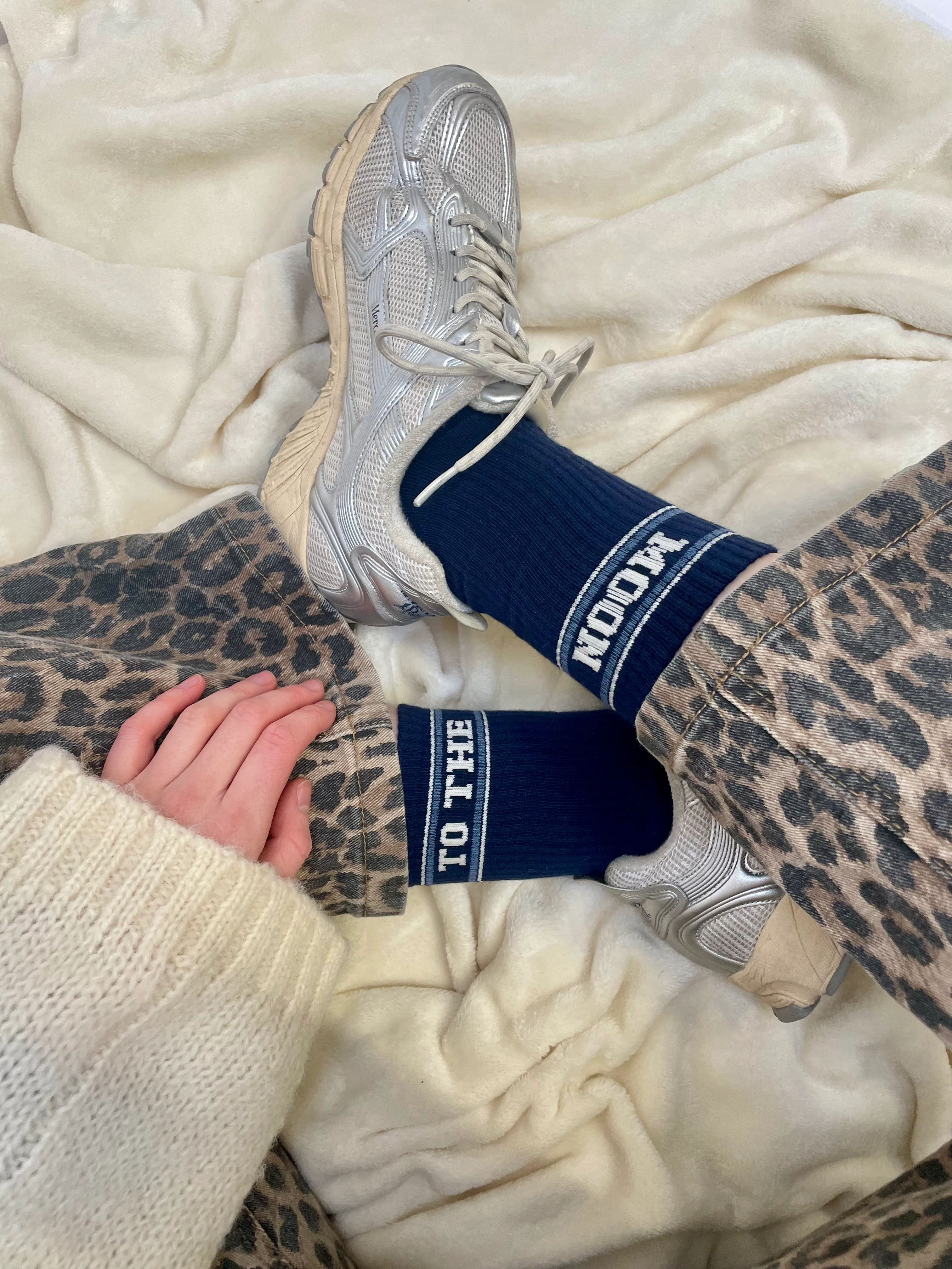 Elle and Rapha Adult Sokken To The Moon Blue maat 37-41