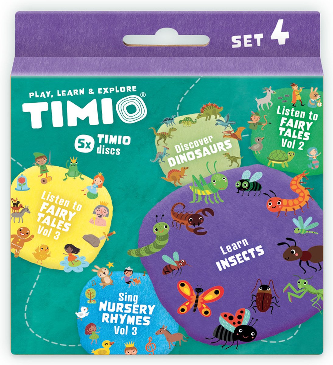 Timio Disc Pack voor Audio-en Muziekspeler - Set 4