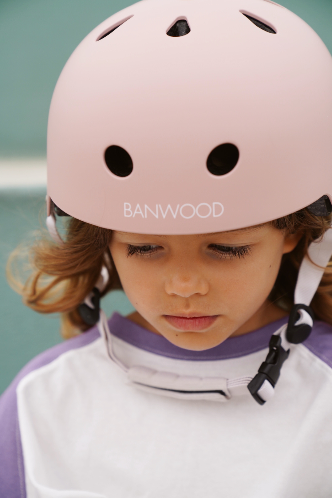 Banwood Eco Fietshelm Faded Pink - Hoofdomtrek 50-54 cm