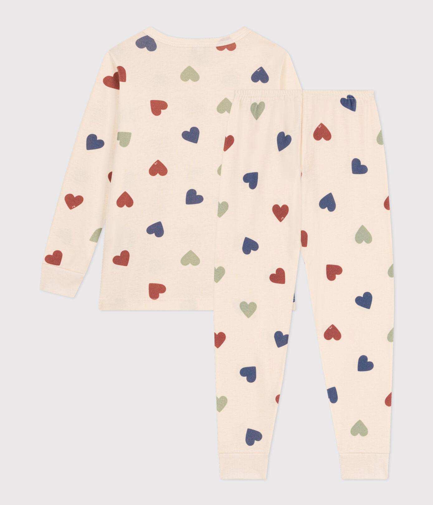 Petit Bateau / katoenen pyjama voor kinderen / hartmotief