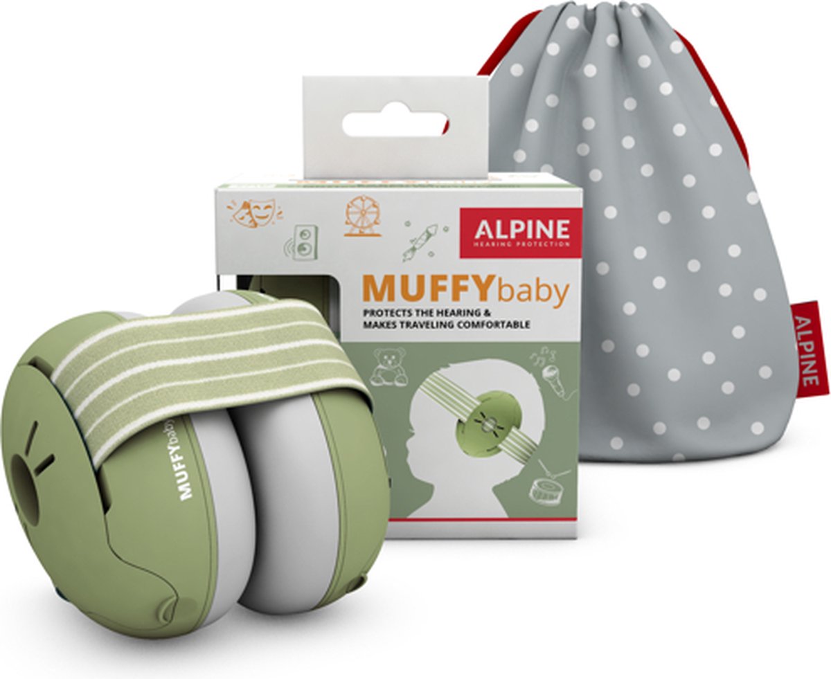 Alpine Gehoorbeschermer Muffy Baby Groen