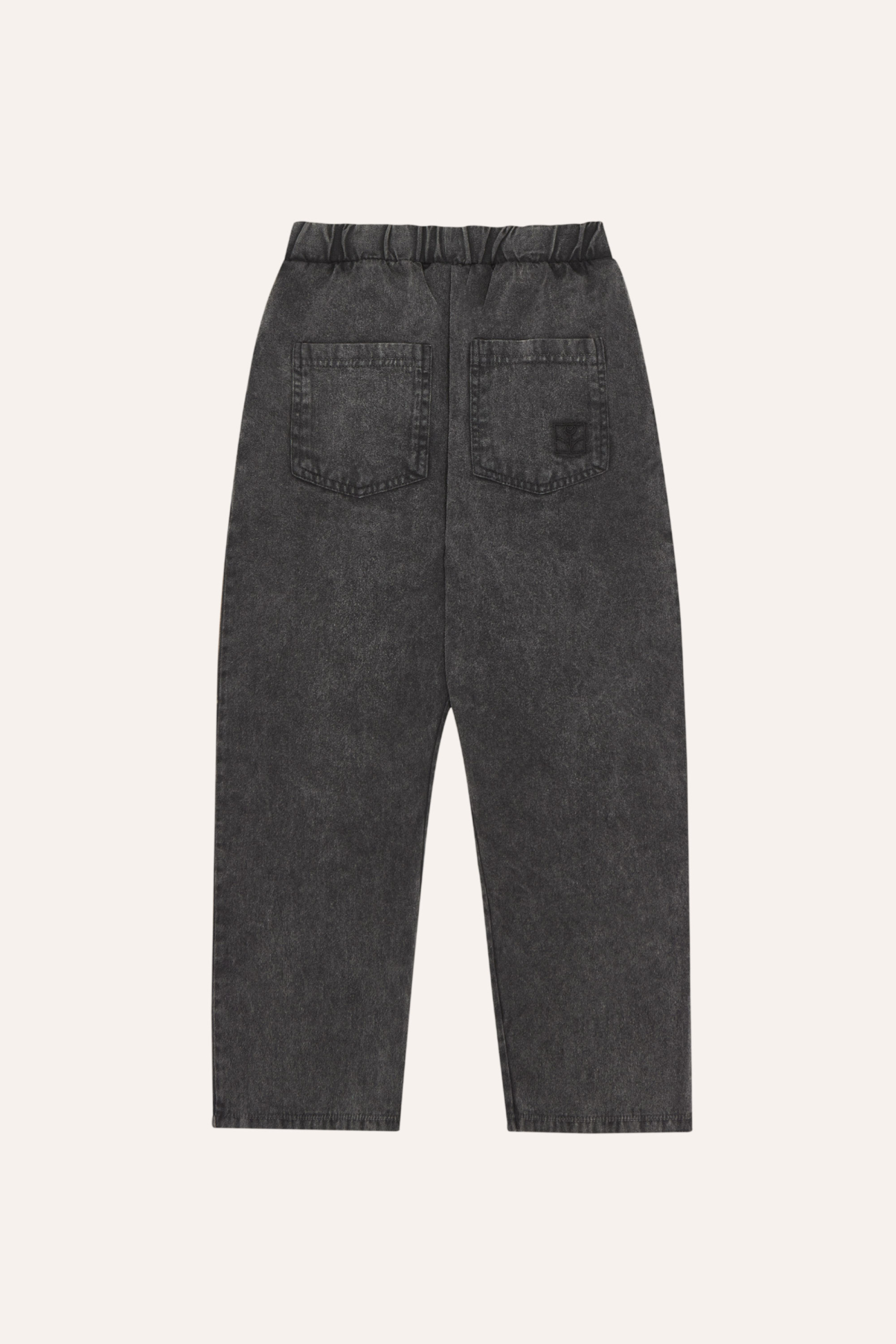 The Campamento Kids Broek Bicolor Patches Denim Grijs