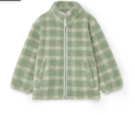 Garbo & Friends / pile jacket / sage check