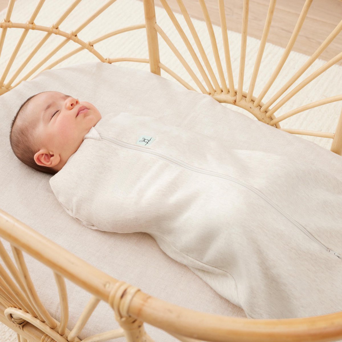 Ergopouch Inbakerslaapzak Cocoon Oatmeal Marle - Tog 1.0 - 0-3 maand