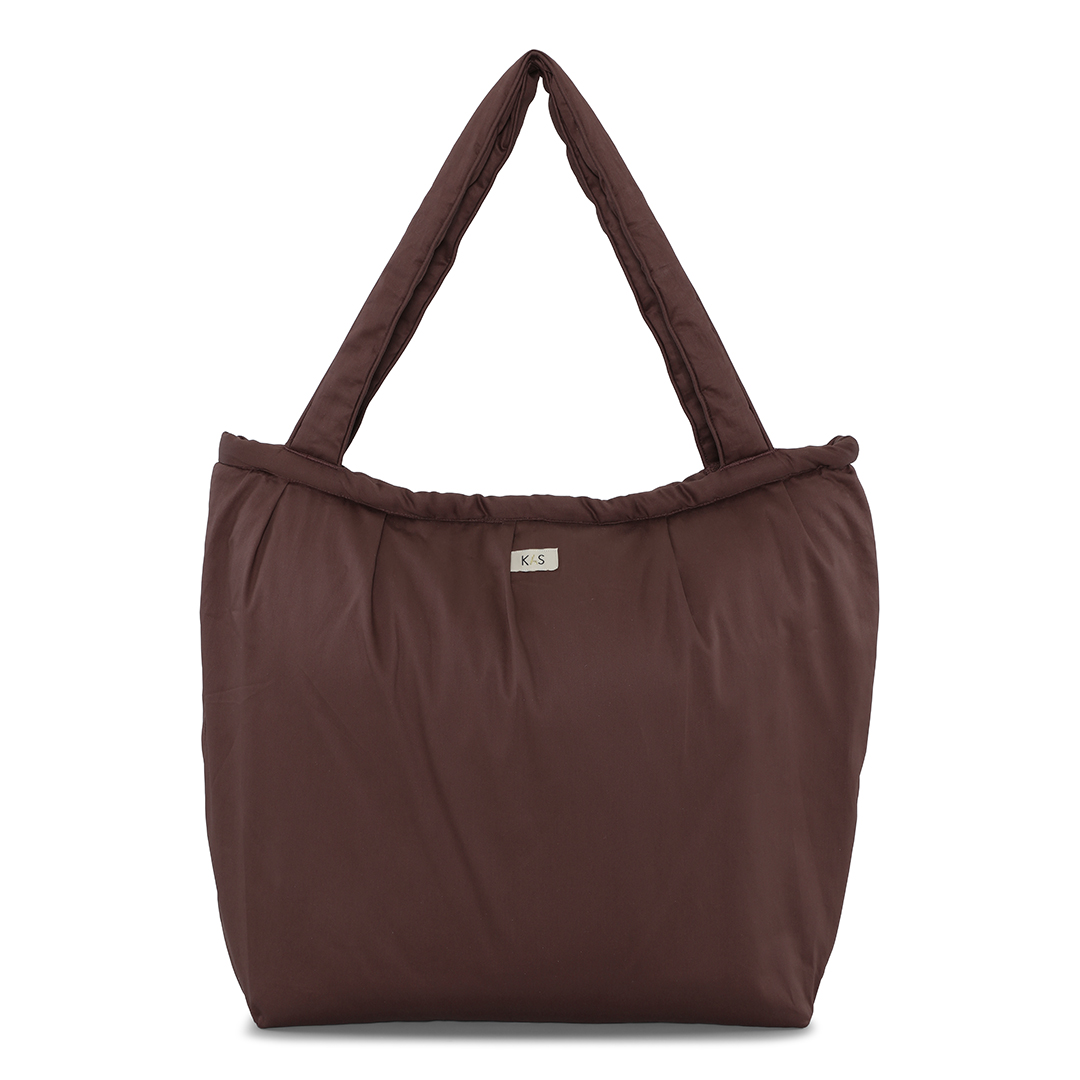 Kas Kopenhagen Tote Bag Multifunctioneel Met Vouw Brown 55x40x12