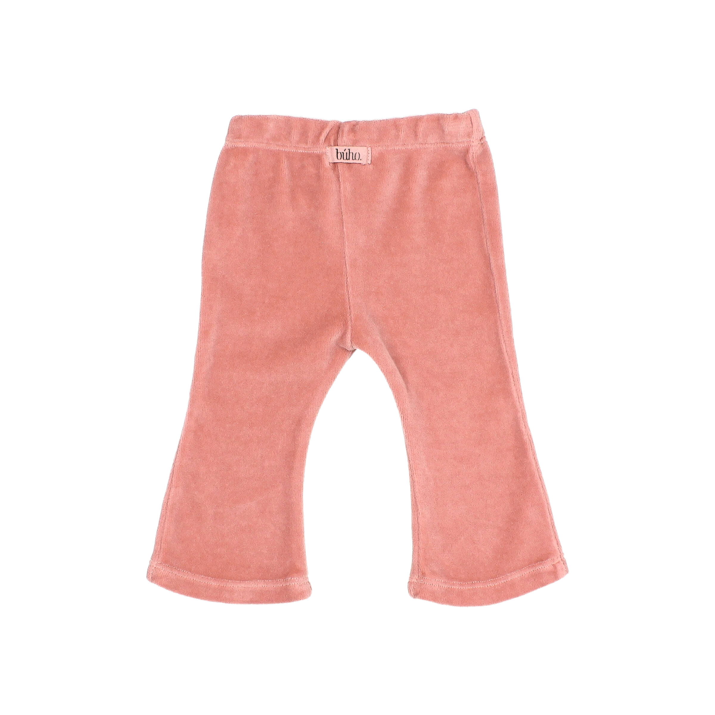 Buho Baby Legging Velvet Flare Peony