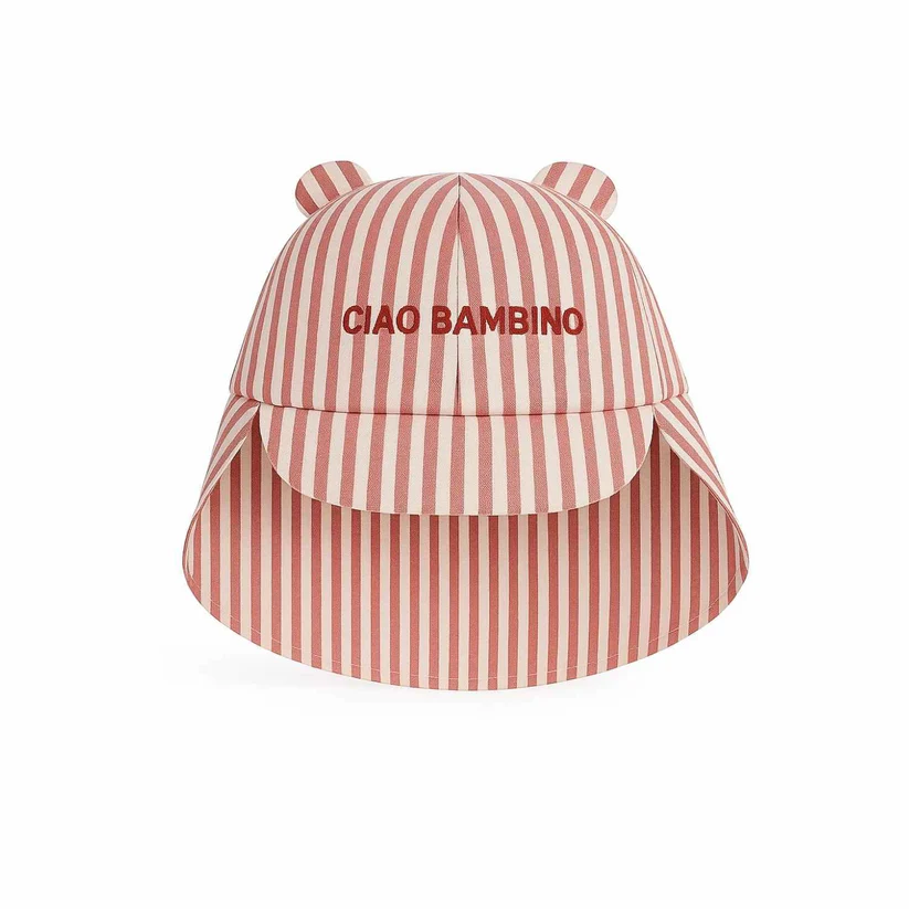 Chamaye Zonnehoedje Ciao Bambino Rood-Wit