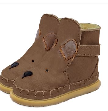 Donsje Schoen Dubu Classic Bear Cognac Leather