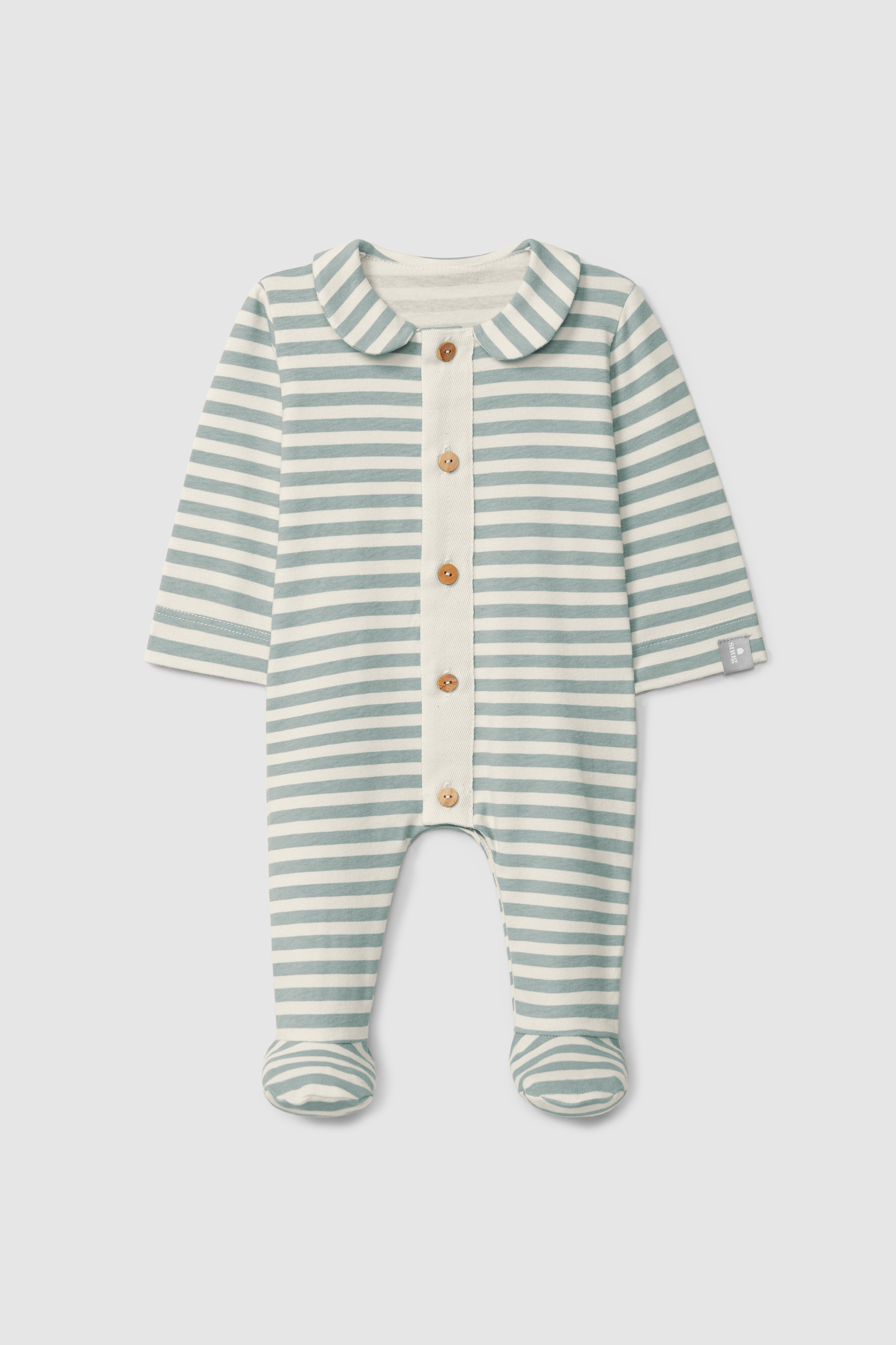 Snug Baby Pyjama Babygrow Gestreept Green