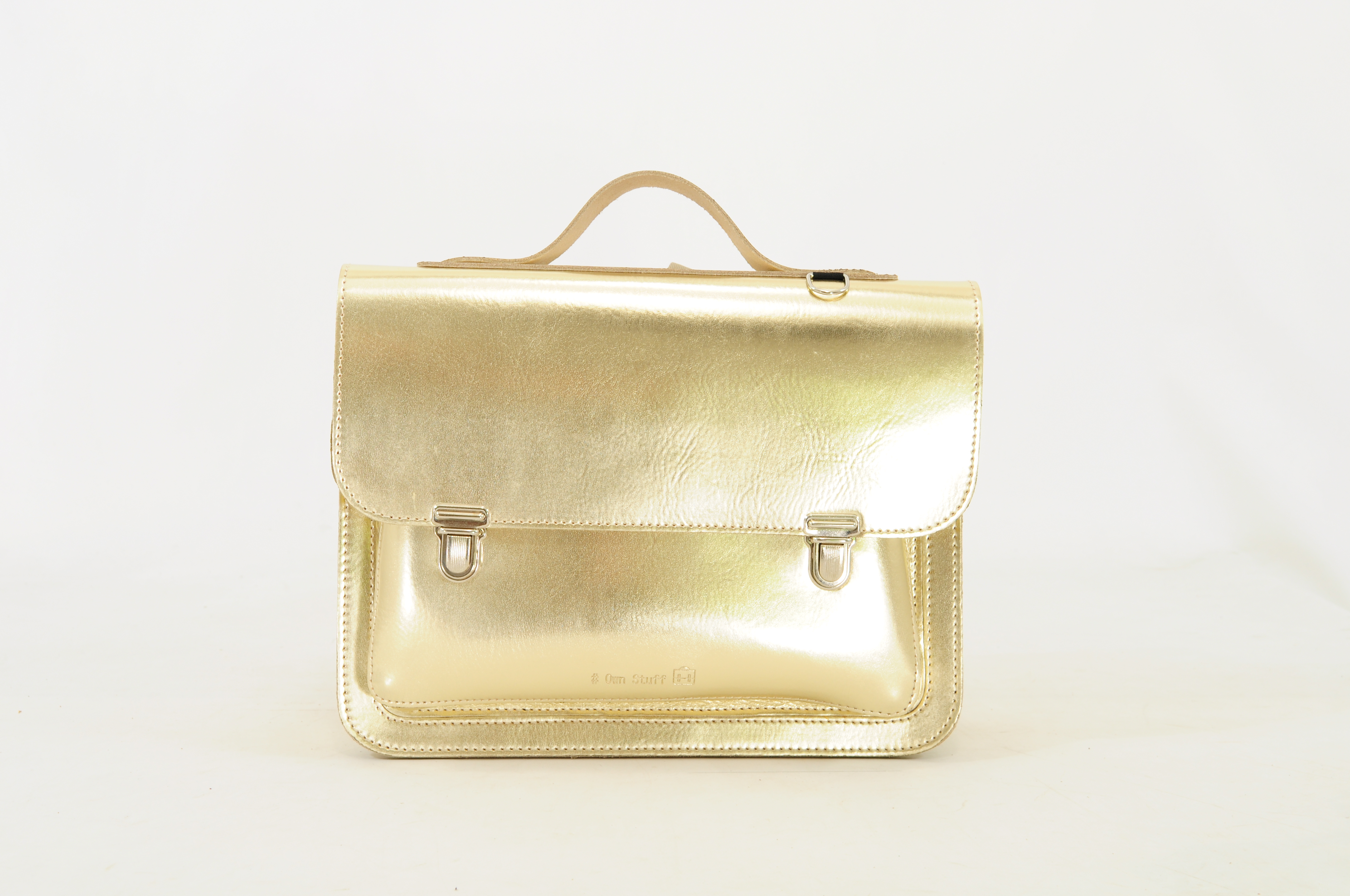 Own Stuff Boekentas Kleuter Goud 31.5x12x24 cm