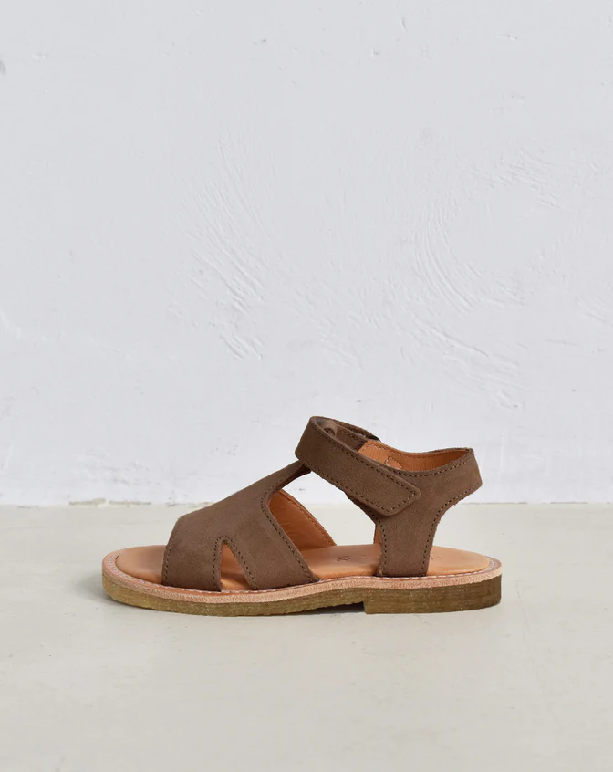 Du Loua Sandaal Du Alfie Open Crepe Brown