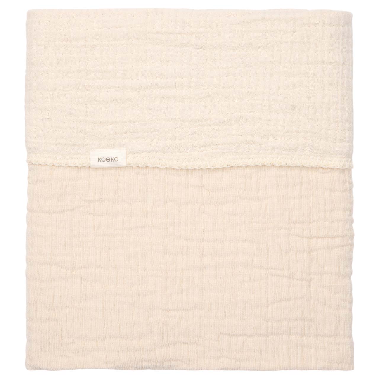 Koeka Deken Wieg Rivoli Chenille Warm White 75x100 cm