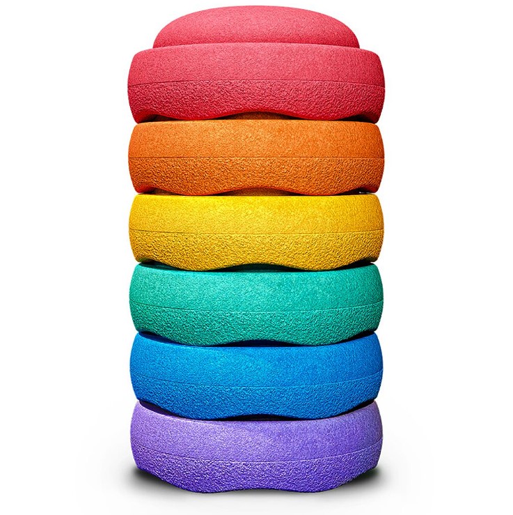 Stapelstein Mini Warm Classic - set van 6