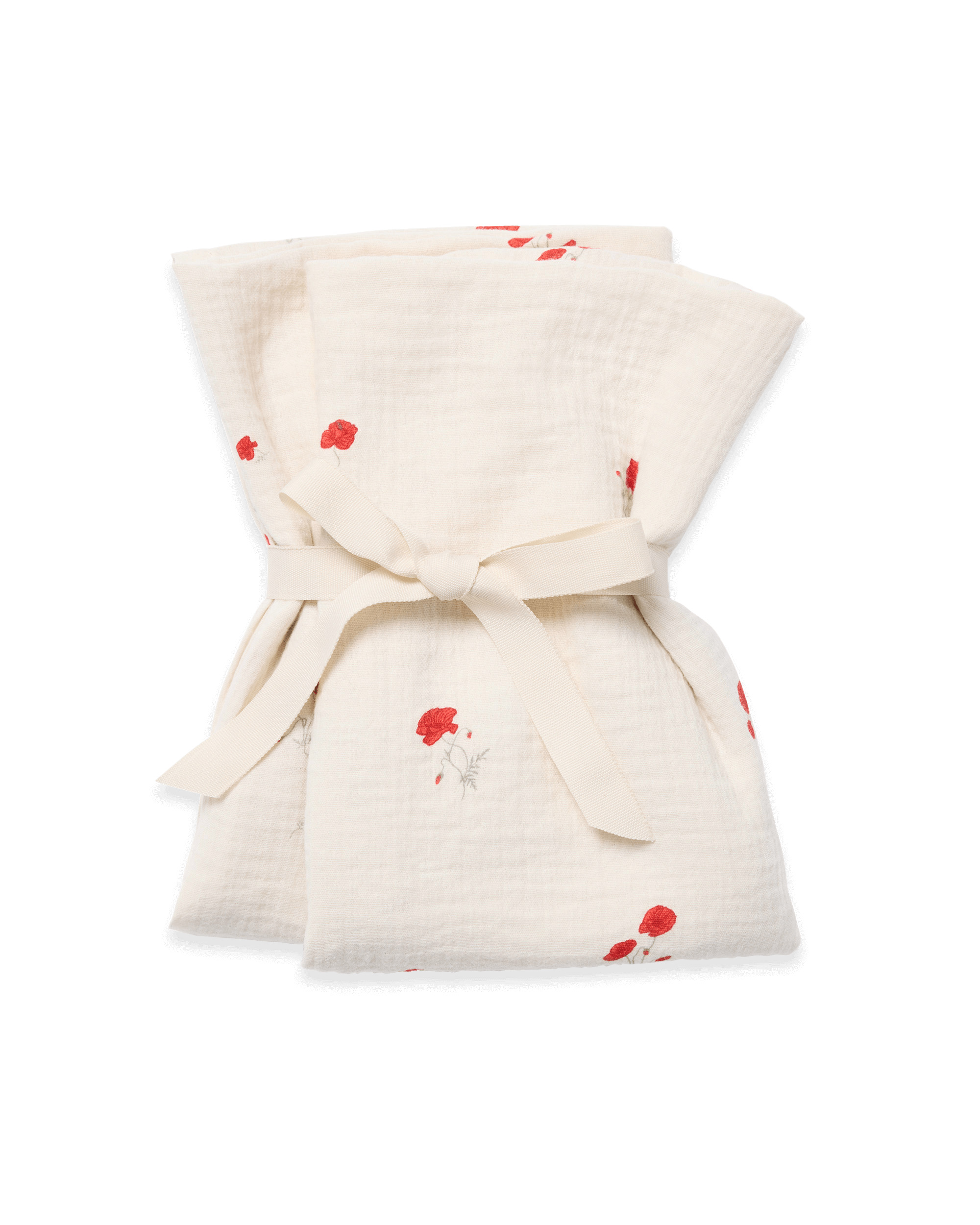 Garbo & Friends Tetradoek Seersucker Poppy 60x60 cm - 2 stuks