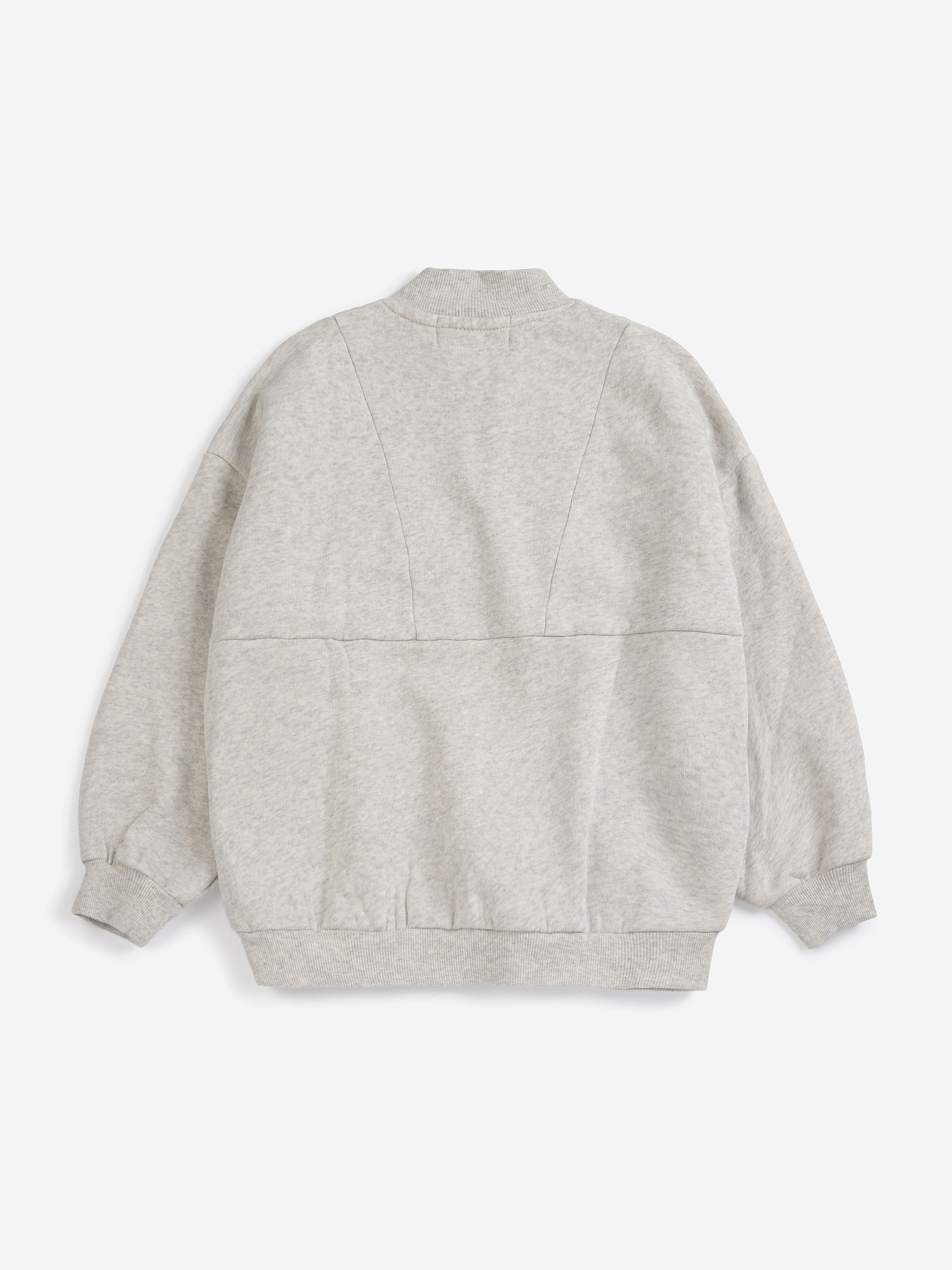 Bobo Choses Kids Sweater Halve Rits Grijs - 4 jaar