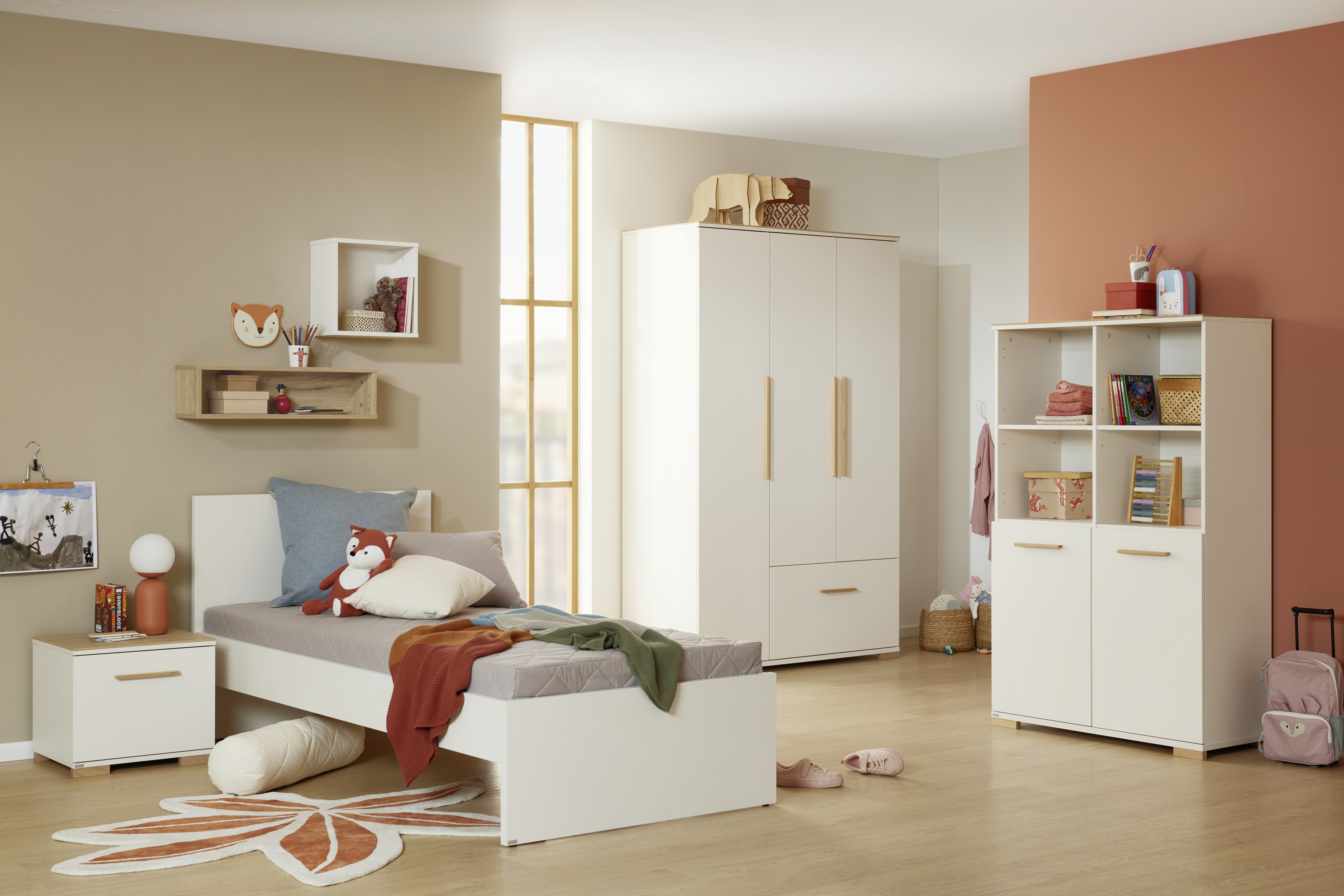 Paidi Kast Enie 3-Deur + Lade Offwhite-Oak