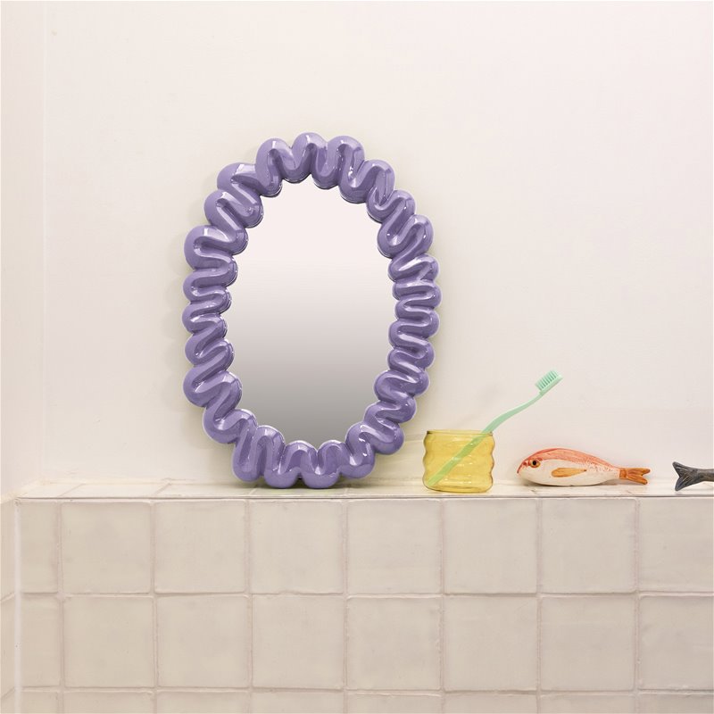 Klevering Spiegel Dribble Lilac 41.5x29.5 cm