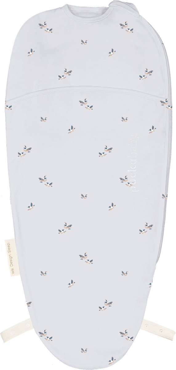 Puckababy Inbakerslaapzak Original Piep Cotton Birds 0-3 maand - Tog 5.0