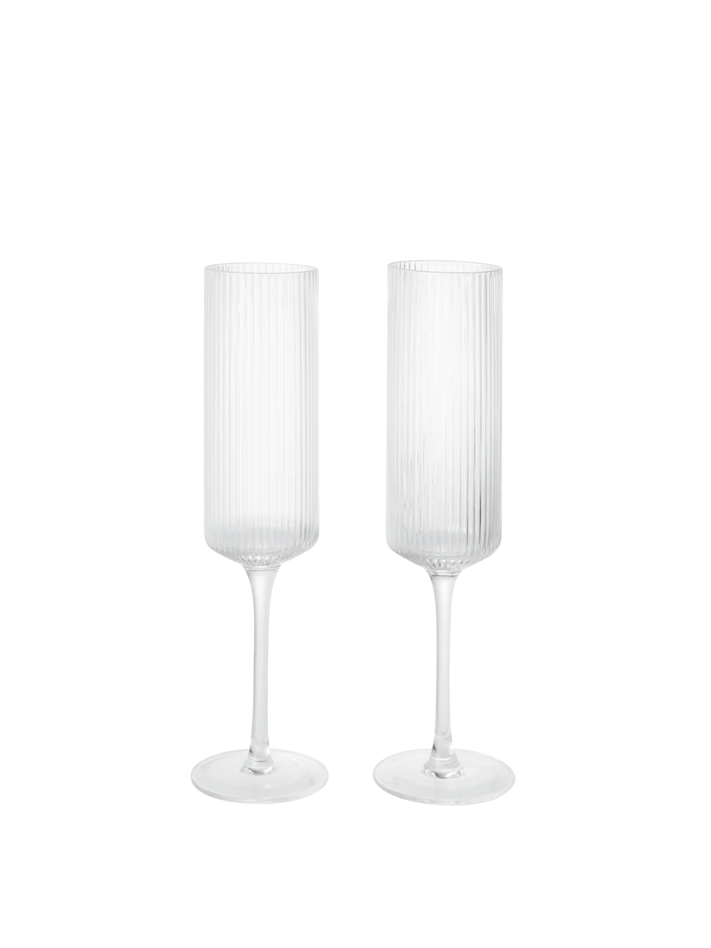 Ferm Living Glazen Champagne Clear - 2 stuks