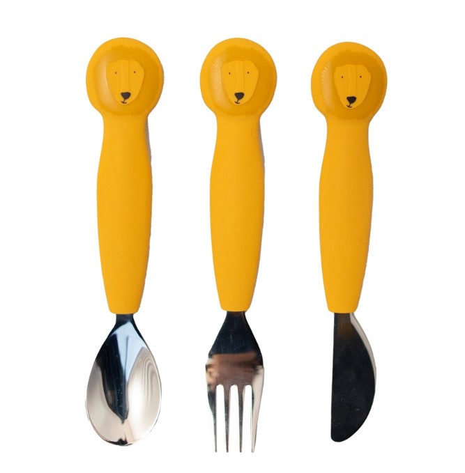 Trixie Bestekset Mr Lion Silicone - 3 stuks 