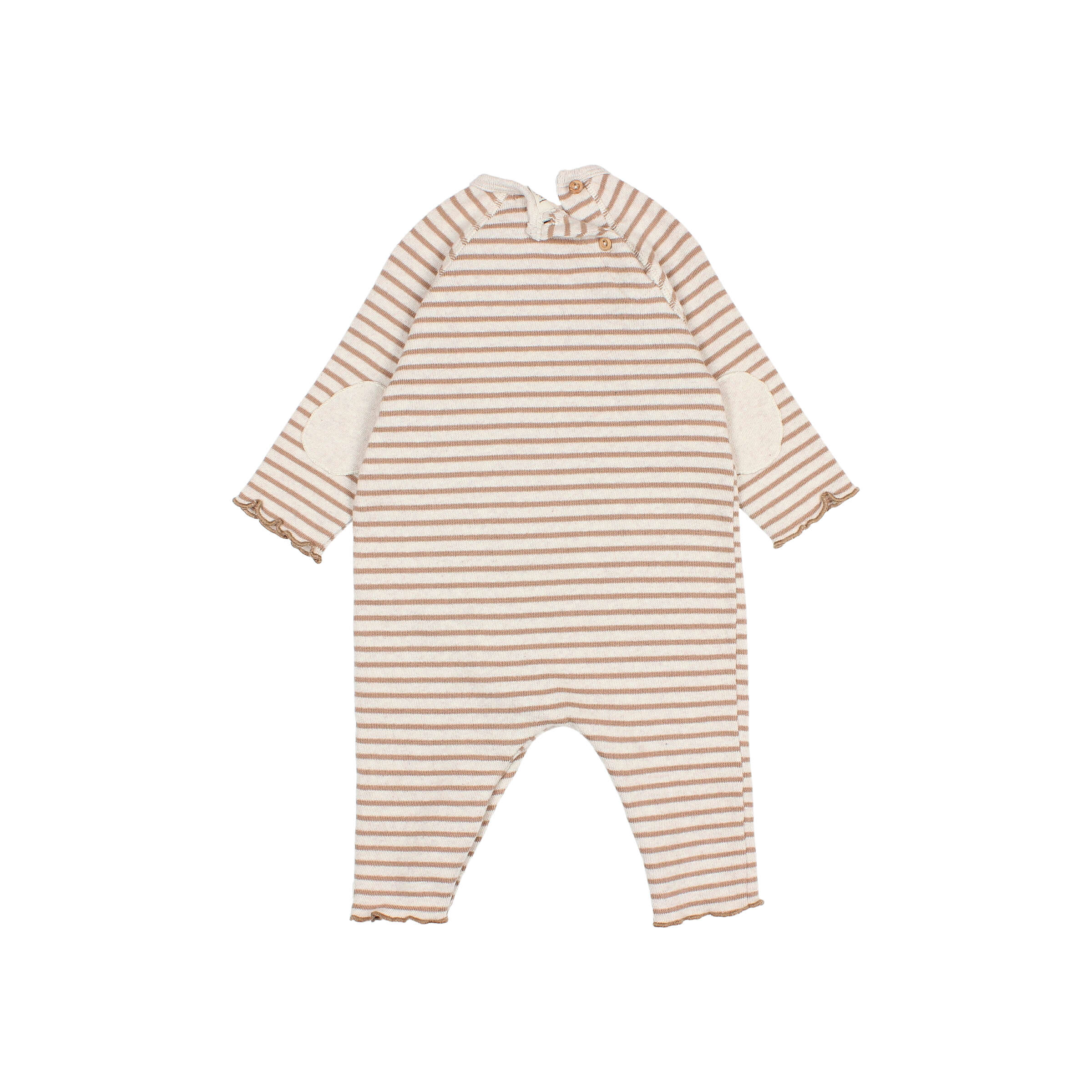 Buho Jumpsuit Soft Jersey Stripes Ivory